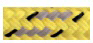 Allcord-19, dubbel gevlochten schootlijn Full Color, &Oslash;8mm, geel met grijze merkdraad, 200m - Al1906 ge 1 - AL1908/GE