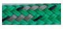 Allcord-19, dubbel gevlochten schootlijn Full Color, &Oslash;12mm groen met grijze merkdraad, 200m - Al1906 gr 1 1 1 - AL1912/GR