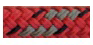 Allcord-19 dubbel gevlochten schootlijn Full Color, &Oslash;6mm, rood met grijze merkdraad, 200 - Al1906 ro - AL1906/RO
