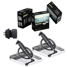 SeaStar Kit, 2.25" slag 11.5" Adaptive Actuator en controller, 12"x12" hoekmontage platen - Att4205 - ATT4205