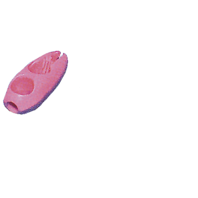 Kunststof clip voor elastiek &Oslash;5mm, rose - C2505015 72dpi - C2505015