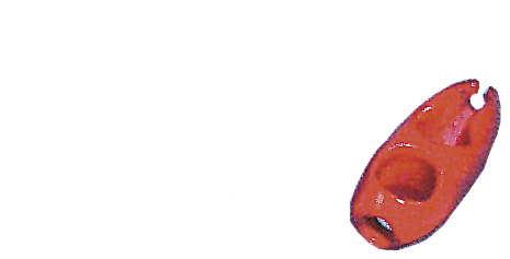 Kunststof clip voor elastiek &Oslash;8mm, rood - C2508015 72dpi - C2508015
