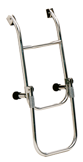 RVS Zwemtrap, 3-treden, met verstelbare spiegelsteun, afm. uitgeklapt 260x700mm, buis &Oslash;20mm - C7074 - C7074