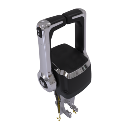 Seastar Xtreme Dual Top Mount Control, Chrome , Trim switch (No Neutal Interlock on Handle) - Chx8241 72dpi - CHX8241