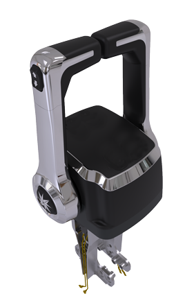 Seastar Xtreme Dual Top Mount Control, Chrome , Trim switch (No Neutal Interlock on Handle) - Chx8241 72dpi - CHX8241