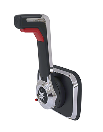 Xtreme Port Mount Control, Chrome With Engine Cut Off Switch And Trim - Chx8351 - CHX8351