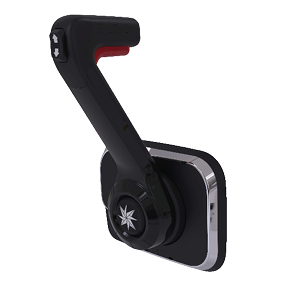 Seastar Xtreme Side Mount Control, Black with Trim Switch & Tilt (no Cut-Off Switch) - Chx8555 - CHX8555