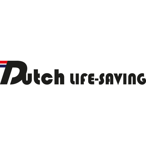 Reddingsvest model 'Storm' Maat S, 25-40kg, 40N - Dutchlifesaving logo 72dpi - 9031660