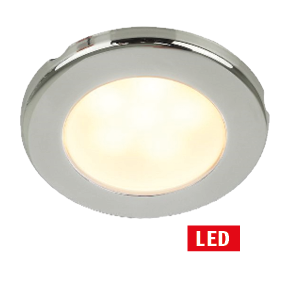 Hella Euroled 75, RVS ring, 24V, warm wit, schroefmontage - Gp 041383 - 9041387