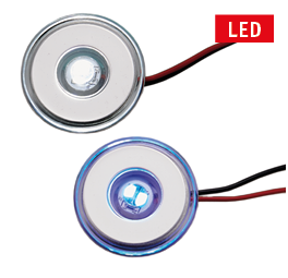 LED loopverlichting, wit, rond, 2x0.2W SMD 2835 LED, &Oslash;39mm - Gp l1902061 - L1902061