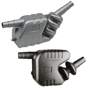 Kunststof waterlock/uitlaatdemper, slangaansluiting &Oslash;75/90mm, inhoud 33l, capaciteit toy 150pk - Gp486200 72dpi - 486210