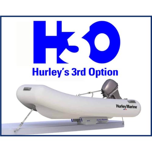 Hurley H3O Davit extension 1/4" Onderleg ring  White - H3o 4 - 9084636