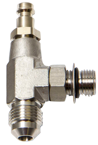 SeaStar Hynautic bleeder tee for use with 5/16" or 3/8" hose (2 per kit) - Hf6003 72dpi - HF6003