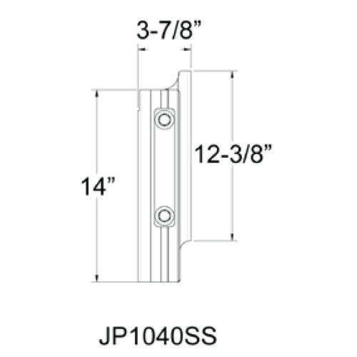 SeaStar Mechanische Jack Plate powerlift, 4" Setback, handbediend - Jp1040ss 02 - JP1040SS