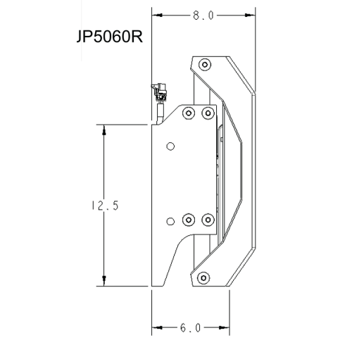 SeaStar Electro hydraulic Jack Plate powerlift, 6" Set-Back - Jp5060r 2 - JP5060R