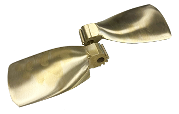 Radice 2-blads klapschroef, brons, 15" x 10", RH (exclusief naaf) - Kl1510r 1 - KL1510R