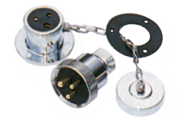 Messing-verchroomde waterdichte connector, 5A, 2-pins, compleet met deksel - L0611536 72dpi - 9078465
