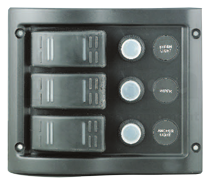 Schakelpaneel, 12V, 6-schakelaars & LED-indicators, autom. zekeringen (2x5A, 2x10A, 2x15A) - L0680013 0 72dpi - L0680016