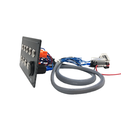 Set van 24 labels voor schakelpaneel, Carbon-look polycarbonaat - L0700024 1 - L0700024