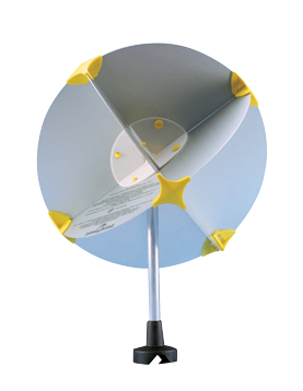 Aluminium houder radarreflector 'Navy Star' voor motorboot - L3403012 72dpi - L3403012