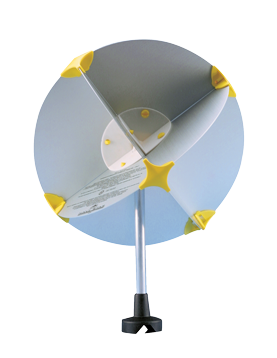 Aluminium houder radarreflector 'Navy Star' voor motorboot - L3403012 72dpi - L3403012