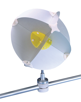 Aluminium klem radarreflector 'Navy Star' voor zeerailing, &Oslash;22-28mm - L3404012 72dpi - L3404012