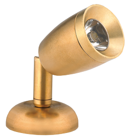 LED wand-leeslamp (mini), Messing, 8-30V/1,2W, LED 1x 1W, H=84mm - L4400001 72dpi - L4400001