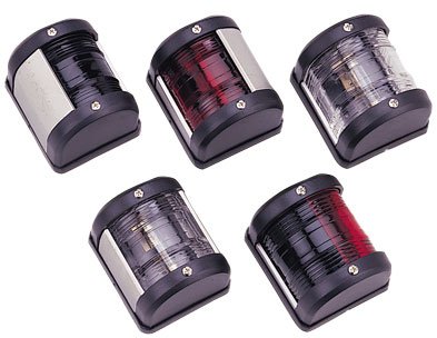 LED-positielantaarn, stuurboord, 12V, LED 0,54W, zwart kunststof huis met groene lens - L4400115 72dpi - L4400115
