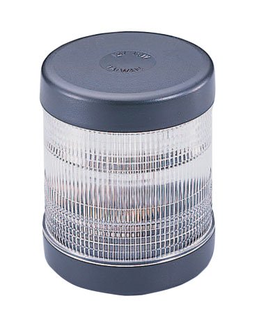 Rondschijnend toplicht, 12V/6W, 360&deg;, zwart kunststof huis met heldere lens - L4400161 72dpi - L4400161