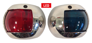 LED Positielantaarns Luxe RVS 316, groen, 112.5&deg; - L4400170 - L4400171