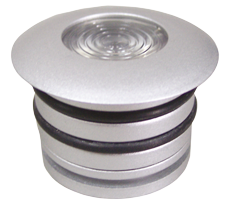 LED plafondverlichting (mini), aluminium huis, inbouw, 8-30V/3,1W, LED 1x 3W, H=3,2mm - L4400230 72dpi - L4400230