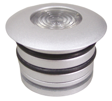 LED plafondverlichting (mini), aluminium huis, inbouw, 8-30V/3,1W, LED 1x 3W, H=3,2mm - L4400230 72dpi - L4400230