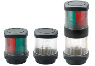 Positielantaarn, 3-kleuren & ankerlicht, 12V/1x10W & 1x 25W, 2x 112,5&deg;/1x 135&deg; & 1x 360&deg; - L4400238 - L4400224
