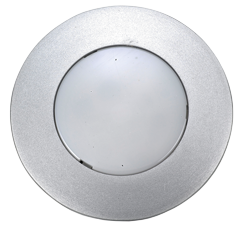 Aluminium LED-Plafondlamp, &Oslash;85mm, inbouw, superplat, 12V/1W, LED 9x 5&Oslash;, warm white - L4400290 72dpi - L4400290