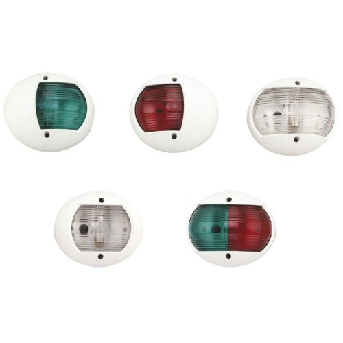 LED positielantaarn, bakboord, 8-30V, LED 1W, 112.5&deg;, 2NM, wit kunststof huis met rode lens - L4400292 1 1 - L4400292
