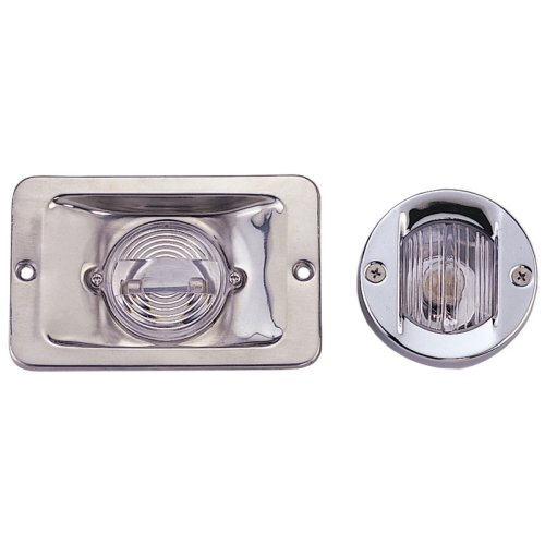 LED-heklicht, rechthoekig, 8-30V/1W, 135&deg;, LED 1x 1W, RVS huis met heldere lens - L4400346 72dpi - L4400346