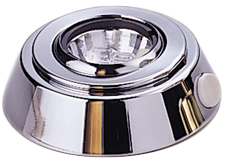 Messing-verchroomde LED-plafondlamp, opbouw, 12V, LED 6x0,3W, H=36mm, warm white - L4400520 72dpi - L4400520
