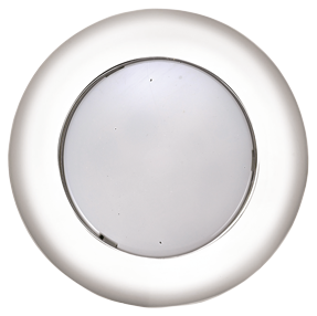 Kunststof LED-Plafondlamp met wit Polycarbonaat huis, &Oslash;77.2mm, inbouw, 12V/2,2W, LED 6x 5&Oslash;, warm white - L4400658 72dpi - L4400658
