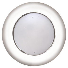 Kunststof LED-Plafondlamp met wit Polycarbonaat huis, &Oslash;77.2mm, inbouw, 12V/2,2W, LED 6x 5&Oslash;, warm white - L4400658 72dpi - L4400658