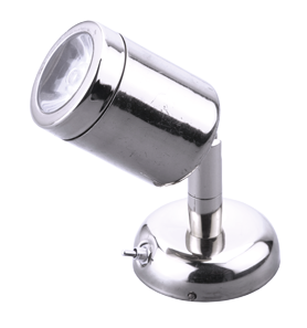 LED wand-leeslamp (mini), RVS, 8-30V/1,2W, LED 1x 1W, H=112mm - L4400841 72dpi - L4400841