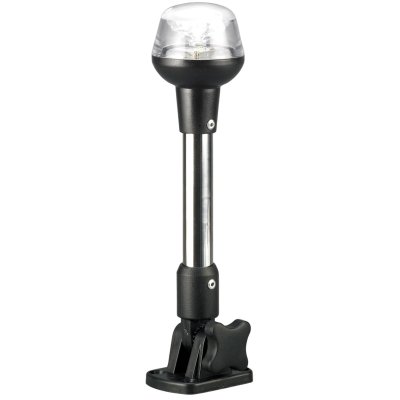 LED Rondschijnend toplicht, 12V, 360&deg;, LED 1x 0,5W, zwart huis met heldere lens, H=635mm - L4401127 72dpi - L4401127