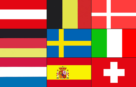 Deense vlag 20x30cm - Ladenvlaggen - DK2030