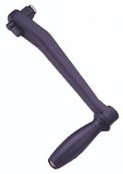 Winch handle zwart lock-in 25cm - M2563526 - M2563526