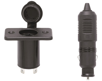 Stopcontact met stekker, 12V/10A, inclusief afdekkap - N0001338 72dpi - N0001338
