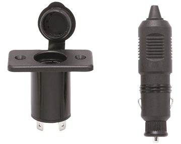 Stopcontact met stekker, 12V/10A, inclusief afdekkap - N0001338 72dpi - N0001338