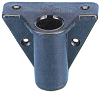 Kunststof dolpot haaks, &Oslash;17mm, zwart - N1624 72dpi - N1624