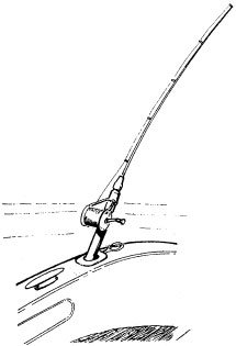 Kunststof inbouw hengelhouder met waterdichte bus, L=230, max. &Oslash;40mm, wit - N6693 w 01 300dpi - N6693/W