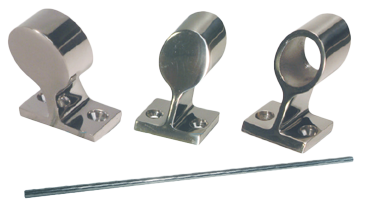 RVS Railinghouder 60&deg;, &Oslash;22,25mm, H=49mm - Naamloos 2 - 9072210