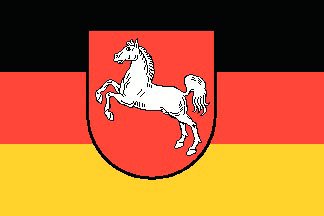 Niedersachsen vlag 20x30cm - Nie2030 72dpi - NIE2030