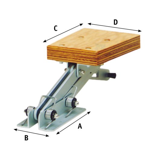 Aluminium buitenboordmotorstoel, klapbaar (max. 35kg) - O0500420 1 - O0500420